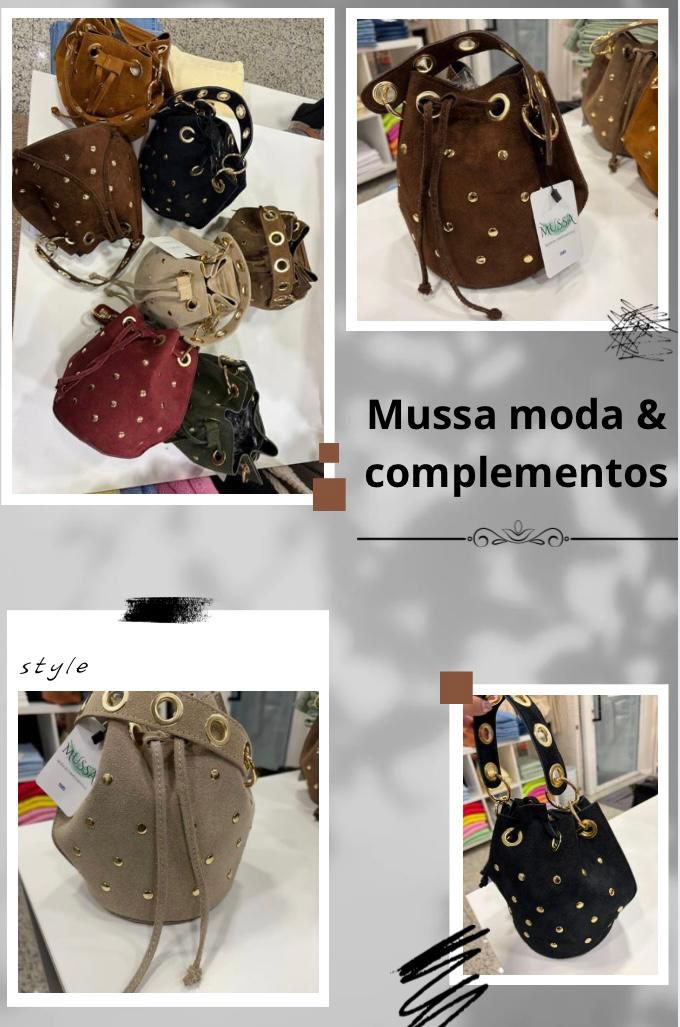 Bolso Piel Tachas