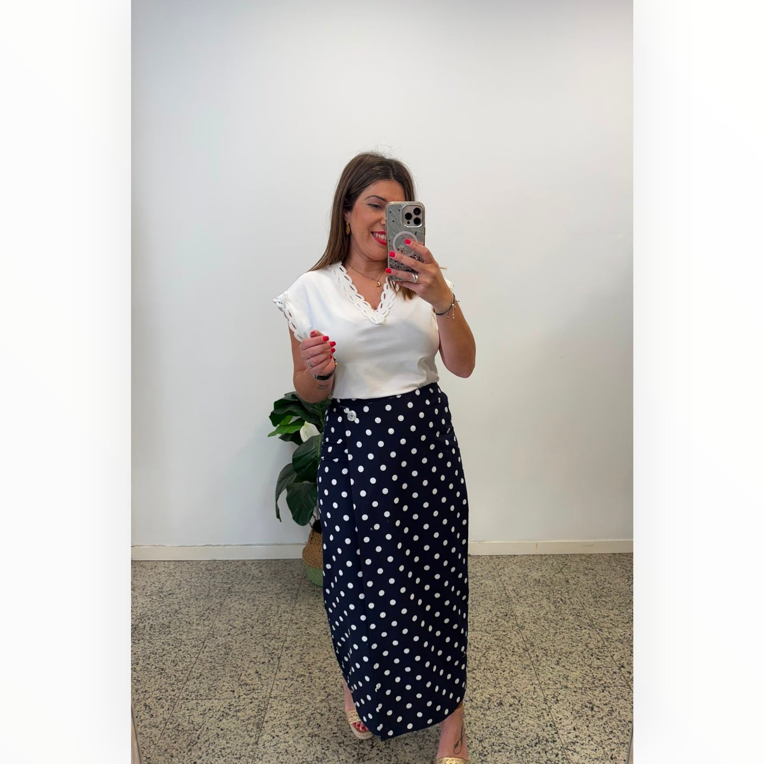 Falda Lunares