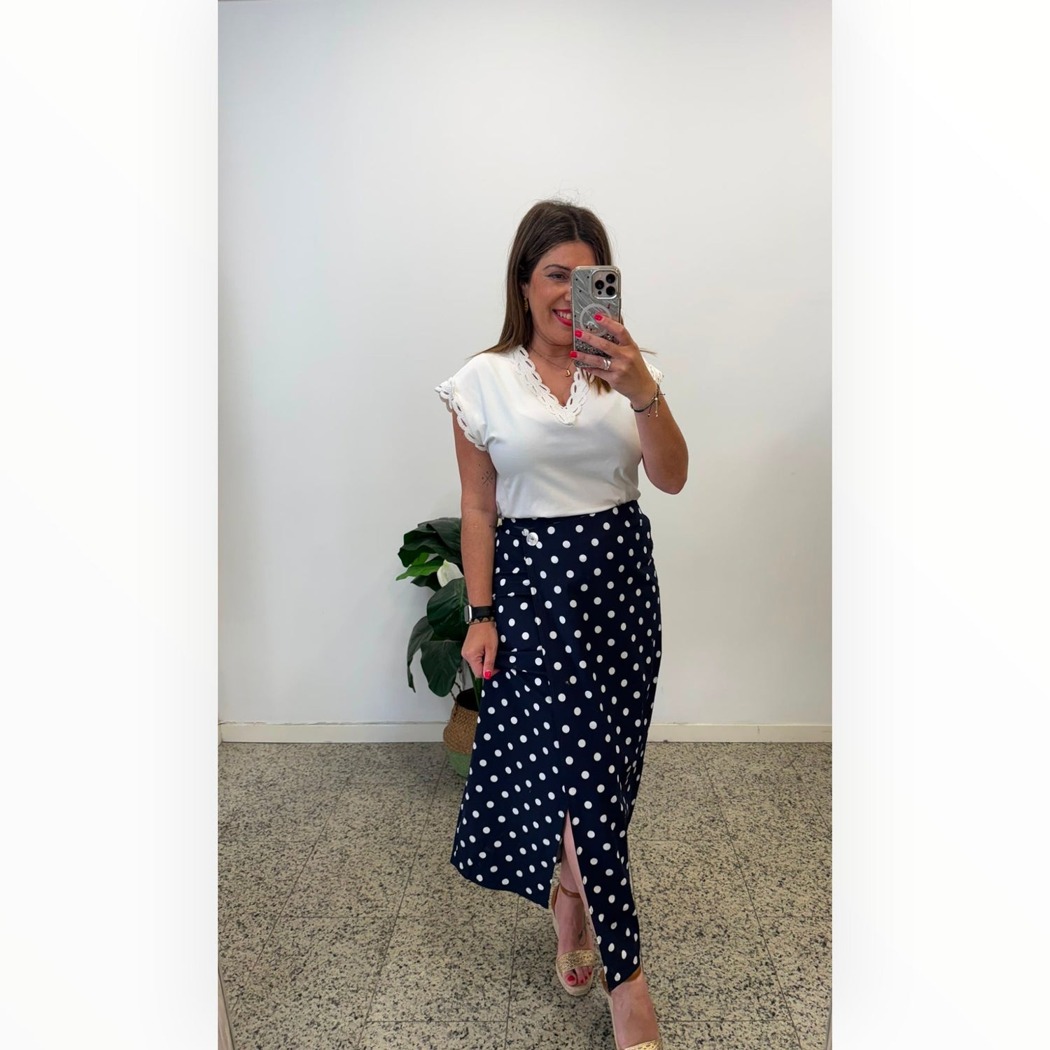 Falda Lunares