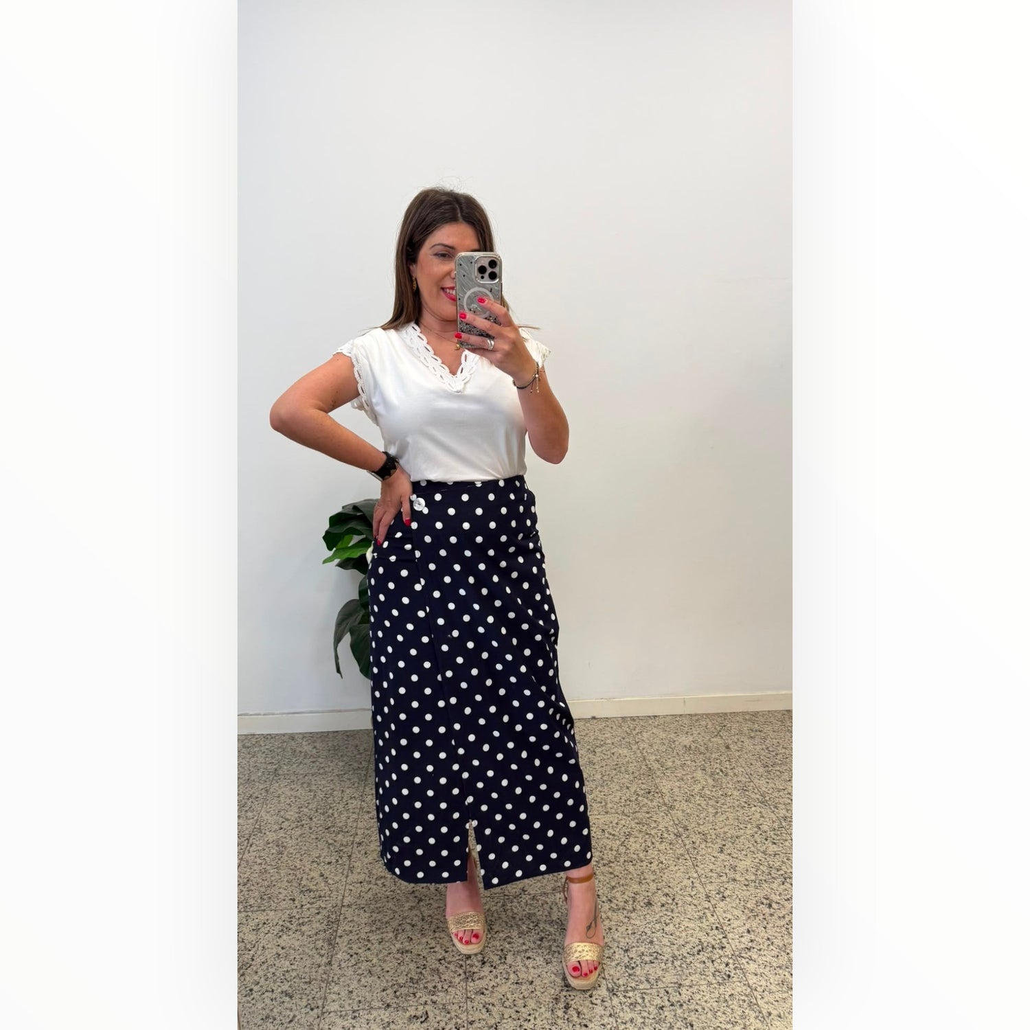 Falda Lunares