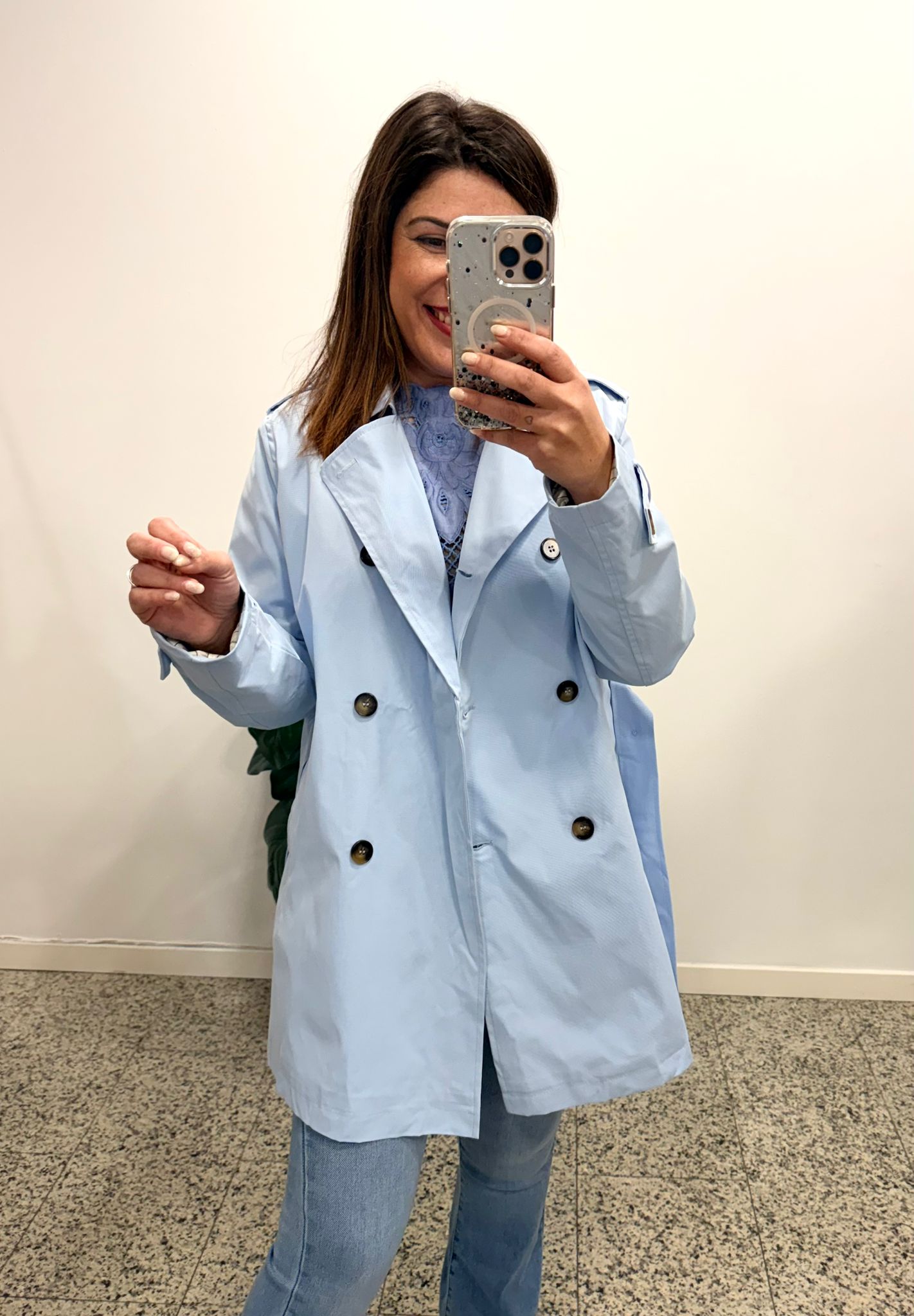 Gabardina Carmen Azul